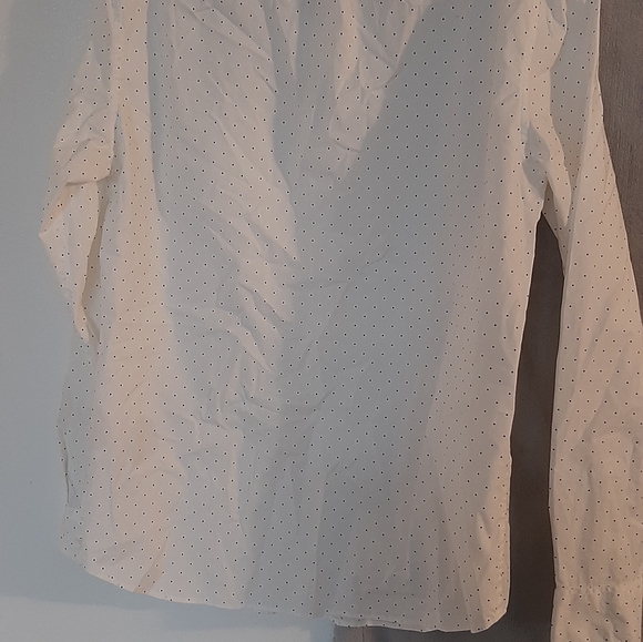 J CREW SLIM STRETCH SECRET WASH SHIRTING.98% ORGANIC COTTON.SZ::M MINI DOTS. - Picture 4 of 8